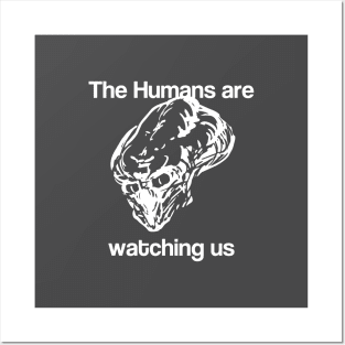 The Humans are watching us Posters and Art